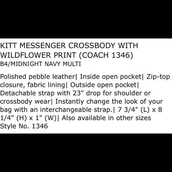 🎊Hp!2x🎊Coach Kitt Crossbody Flower Print w/ Wallet. - Picture 17 of 17